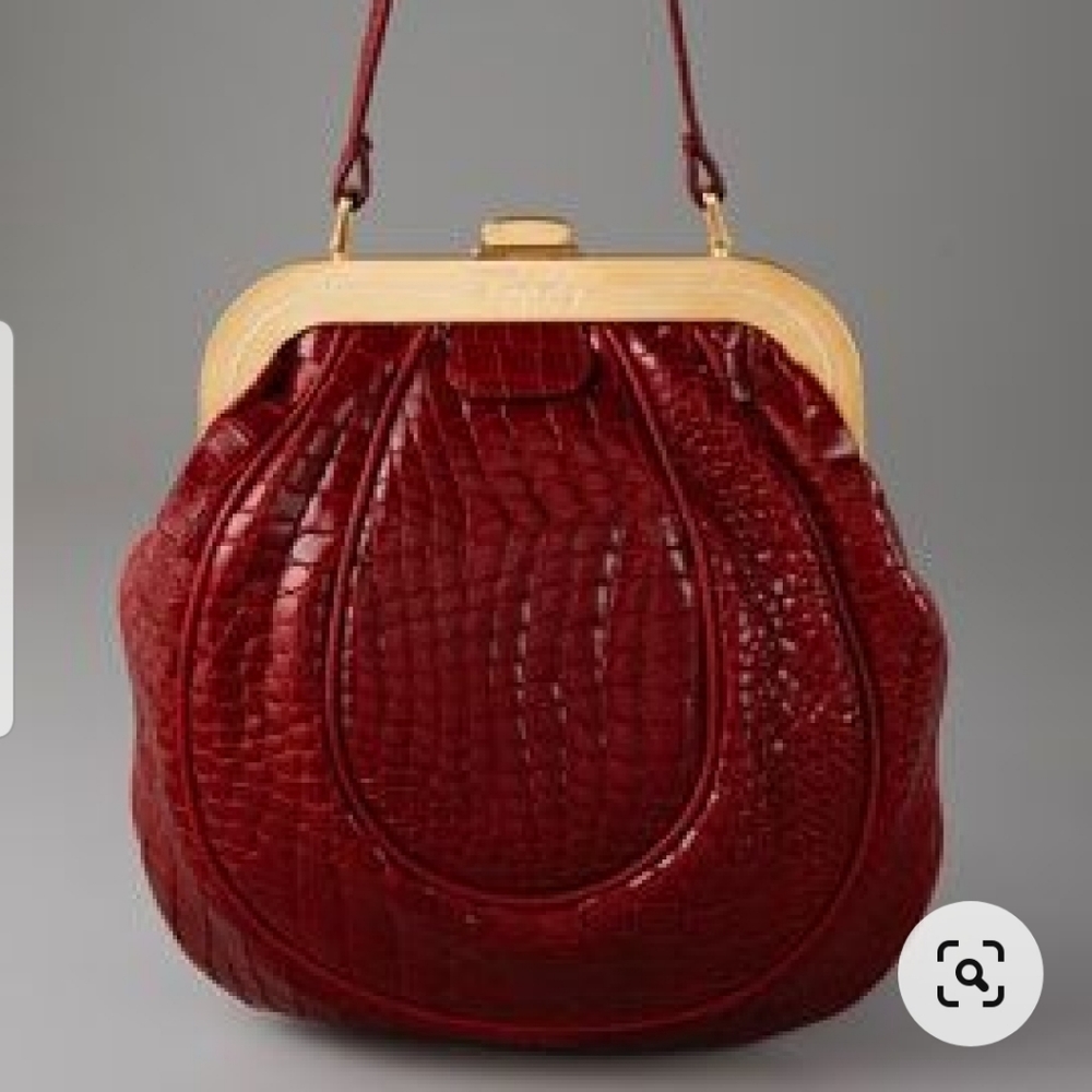 Temperley london croc pattern red bag